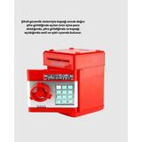 Meks Kırmızı Atm Tasarımlı Şifreli Para Kasası Kumbara