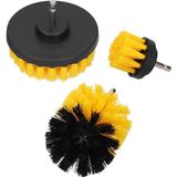 Meks Kyrotech 3’lü Matkap Fırça Başlık Seti, Ultra Dayanıklı Naylon Temizlik Fırçası, Banyo, Mutfak, Der