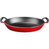 Meks Lava Metal Oval Kuplu Döküm Tava 27X20, Kırmızı
