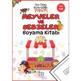Meks Meyveler ve Sebzeler Boyama Kitabı