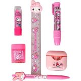 Meks My Melody Lisanslı 6 Parça Kırtasiye Seti, Pods/kulaklık Tasarımı, Dekomus Islak Mendil Hediyeli