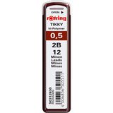 Meks Rotring Tikky Hi-Polymer Mekanik Kurşun Kalem Ucu, 0,5mm, 2b, 0.5 mm