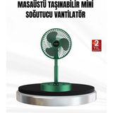 Meks Şarjlı Mini Fan Katlanabilir 3 Hız Ayarlı Taşınabilir Tasarımlı