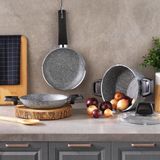 Meks Schäfer Eternal Derin Tencere 18CM+SAHAN 18CM+TAVA18CM-GRI
