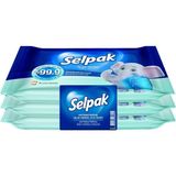 Meks Selpak Islak Cep Mendili Antibakteriyel 10 Lu, 3 Adet