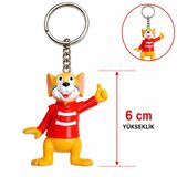 MEKs Sevimli Kırmızı Fare Figürlü Anahtarlık 6 Cm CRC-3879608722495