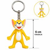 MEKs Sevimli Sarı Kedi Figürlü Anahtarlık 6 Cm CRC-3879608697038
