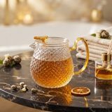 Meks Şık Tasarımlı Cam Demlik - 550 ml - Borosilikat Cam