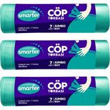 Meks Smarter 3 Lü Jumbo Boy Çöp Torbasi 80X110CM (Çöp Poşeti)