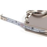 Meks Spelt 120 cm 47 Inç Ölçüm Kapasiteli Mini Metal Alüminyum Şerit Metre Ölçüm Bandı Mezura Anahtarlık