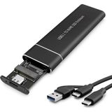 Meks SSD Kutu Type C3.1 + Usb3.0 Nvme M2 Chıp Siyah - 0-Bordo