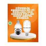 Meks Tam Karanlıkta Görüntüleme Sağlayan 1080P Ampul Güvenlik Kamerası - HEP-9872-9438