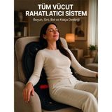 Meks Titreşimli Isıtmalı Koltuk Tipi Masaj Minderi Ergonomik Tasarım