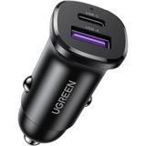Meks Ugreen 30W 2 Portlu Araç Içi Şarj Cihazı Çakmaklık Adaptörü, 25845