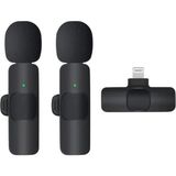 Meks Vothoon K9 Kablosuz Yaka Mikrofonu Lightning 2’li Mini Mikrofon Youtube Tik Tok 2 Adet - Standart