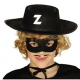 MEKs Z Logolu Zorro Şapkası Ve Zorro Maskesi Çocuk Boy CRC-3879608304349
