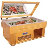 Meksaş Balık Teşhir Dolabı Ahşap Gövde Assos Model BTA09 - 90 cm
