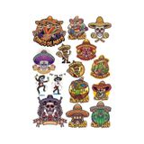 Meksika Temalı Sticker Set-3 15 Parça Telefon, Tablet, Defter, Laptop Sticker