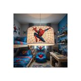 MEKTA HOME Ağ ve Spider Man Desenli Çocuk Odası Avize