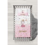 MEKTA HOME BEBEK İSİMLİ BEŞİK NEVRESİM TAKIMI MİBNT-3080