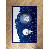 MEKTA HOME BEBEK VE ÇOCUK ODASI Astronot ve Spacex Desenli Halı
