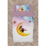 Mekta Home Bebek ve Çocuk Odası Ay ve Cadı Desenli Nevresim Takımı - Renkli - 160 x 230 cm