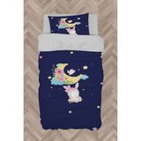Mekta Home Bebek ve Çocuk Odası Ayda Sallanan Sevimli Hayvan Desenli Nevresim Takımı - Renkli - 160 x 230 cm