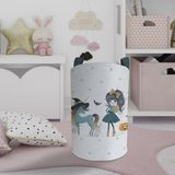 Mekta Home Bebek ve Çocuk Odası Bal Kabaklı Unicorn Desenli Oyuncak Sepeti - Renkli