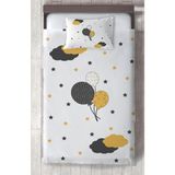 Mekta Home Bebek ve Çocuk Odası Balonlu Yıldız Desenli Yatak Örtüsü - Renkli - 140 x 220 cm