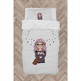 Mekta Home Bebek ve Çocuk Odası Çantalı Kız Desenli Nevresim Takımı - Renkli - 160 x 230 cm