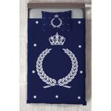 Mekta Home Bebek ve Çocuk Odası Çelenk Taç Desenli Yatak Örtüsü - Renkli - 140 x 220 cm