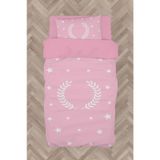 Mekta Home Bebek Ve Çocuk Odası Çelenk Ve Yıldız Desenli Çerçeveli Nevresim Takımı