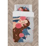 Mekta Home Bebek Ve Çocuk Odası Çiçekli Prenses Kız Desenli Nevresim Takımı