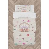 Mekta Home Bebek ve Çocuk Odası Deniz Yıldızlı Seksek Desenli Nevresim Takımı - Renkli - 160 x 230 cm