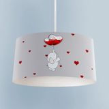 Mekta Home Bebek ve Çocuk Odası Fil ve Kalpli Balon Desenli Avize - Renkli - 1
