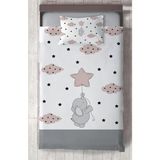 Mekta Home Bebek ve Çocuk Odası Fil ve Seksek Desenli Yatak Örtüsü - Renkli - 140 x 220 cm