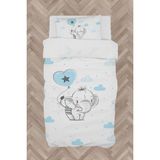 Mekta Home Bebek ve Çocuk Odası Filli Kalpli Balon Desenli Nevresim Takımı - Renkli - 160 x 230 cm