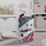Mekta Home Bebek ve Çocuk Odası Formula Desenli Oyuncak Sepeti - Renkli