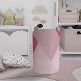 Mekta Home Bebek ve Çocuk Odası Geometrik Desenli Oyuncak Sepeti - Renkli