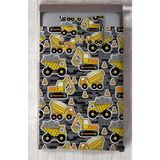 Mekta Home Bebek ve Çocuk Odası Iş Makine Desenli Yatak Örtüsü - Renkli - 140 x 220 cm