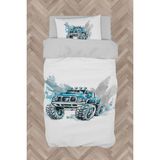 Mekta Home Bebek ve Çocuk Odası Jeep Desenli Nevresim Takımı - Renkli - 160 x 230 cm