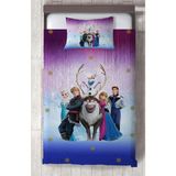 Mekta Home Bebek ve Çocuk Odası Karlar Ülkesi Mor Desenli Yatak Örtüsü - Renkli - 140 x 220 cm