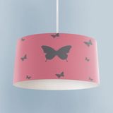 Mekta Home Bebek ve Çocuk Odası Kelebek Desenli Pembe Avize - Renkli - 1