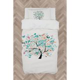 Mekta Home Bebek ve Çocuk Odası Kelebekli Ağaç Desenli Nevresim Takımı - Renkli - 160 x 230 cm