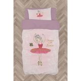 Mekta Home Bebek ve Çocuk Odası Kelebekli Balerin Kız Desenli Nevresim Takımı - Renkli - 160 x 230 cm