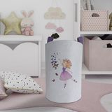 Mekta Home Bebek ve Çocuk Odası Kelebekli Prenses Kız Desenli Oyuncak Sepeti - Renkli
