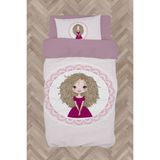 Mekta Home Bebek ve Çocuk Odası Kıvırcık Saçlı Prenses Kız Deseli Nevresim Takımı - Renkli - 160 x 230 cm