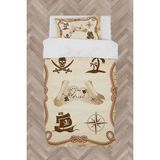 Mekta Home Bebek ve Çocuk Odası Korsan Kuru Kafa Çerçeveli Nevresim Takımı - Renkli - 160 x 230 cm