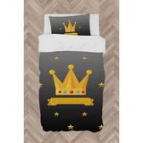 Mekta Home Bebek ve Çocuk Odası Kral Taç Desenli Nevresim Takımı - Renkli - 160 x 230 cm