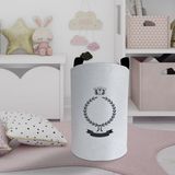 Mekta Home Bebek ve Çocuk Odası Kral Taçlı ve Çelenk Desenli Oyuncak Sepeti - Renkli